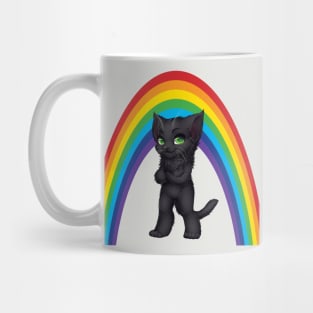 rainbow kids cat Mug